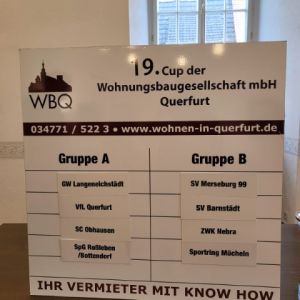 19. Fußballcup der WBQ - Auslosung